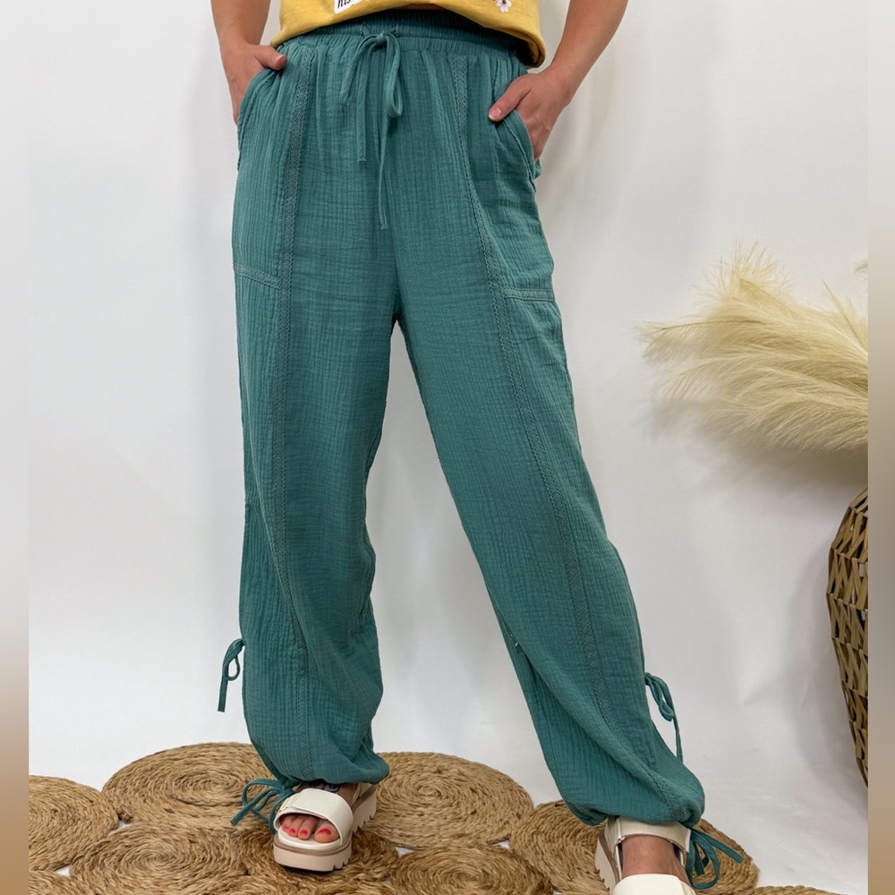 NWT NEWMO Side-Ties Pant Joggers - Picture 2 of 9